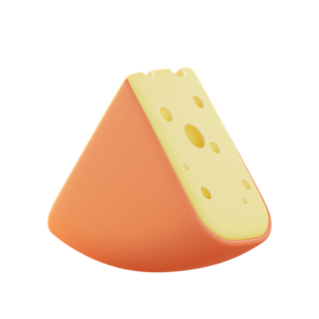 Gouda fatiado  3D Icon