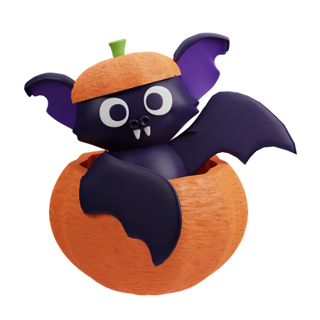 Gourd Bat  3D Illustration