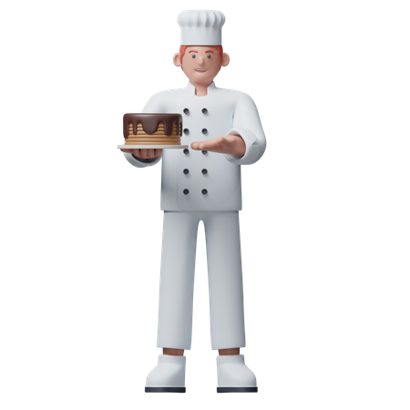 Gourmet Chef  3D Illustration