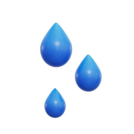 Goutte de pluie  3D Icon