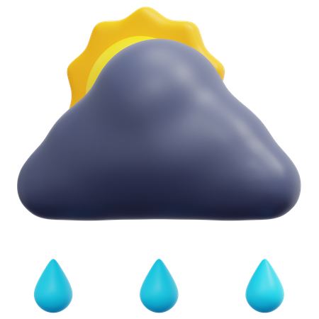 Goutte de pluie  3D Icon