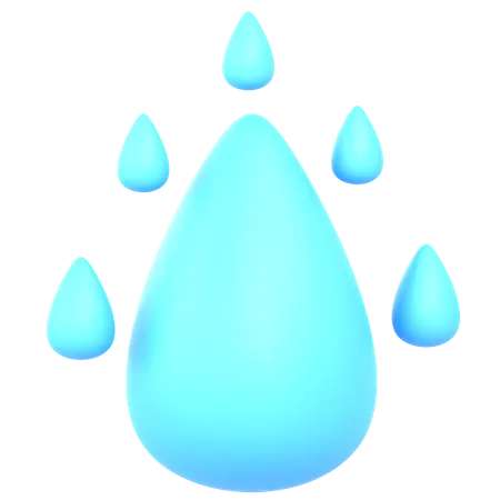 Gouttelette d'eau  3D Icon