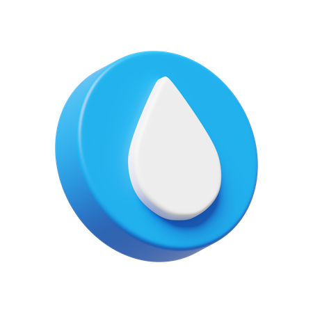 Gouttelette d'eau  3D Icon