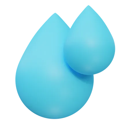 Gouttelette d'eau  3D Icon