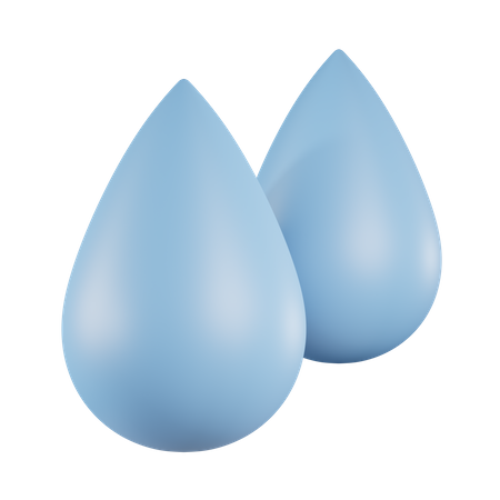 Gouttelette d'eau  3D Icon