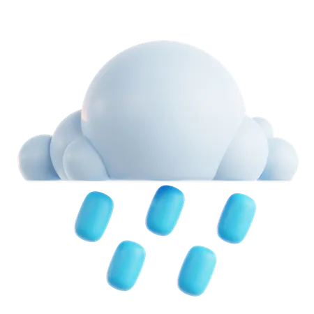 Gouttelettes de pluie  3D Icon