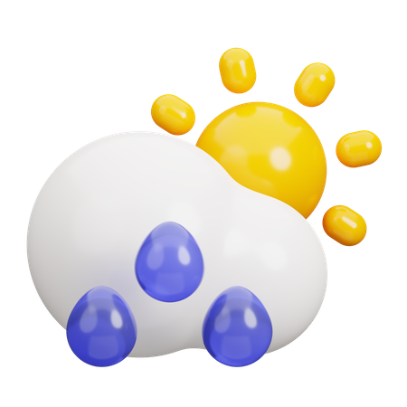 Gouttes de pluie  3D Icon