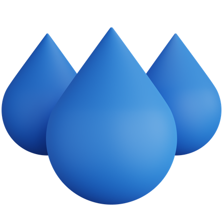 Gouttes d'eau  3D Icon