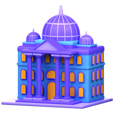Government Building  3D Icon