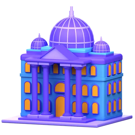 Government Building  3D Icon