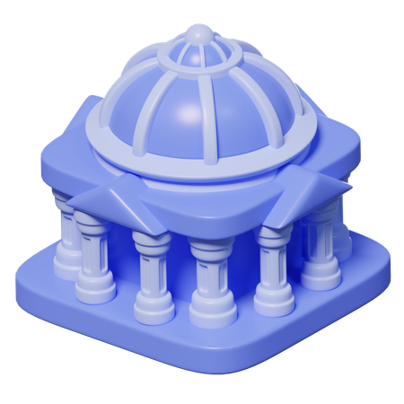 Government Building  3D Icon