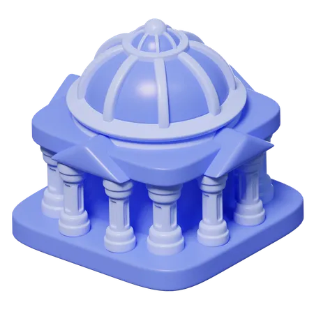 Government Building  3D Icon