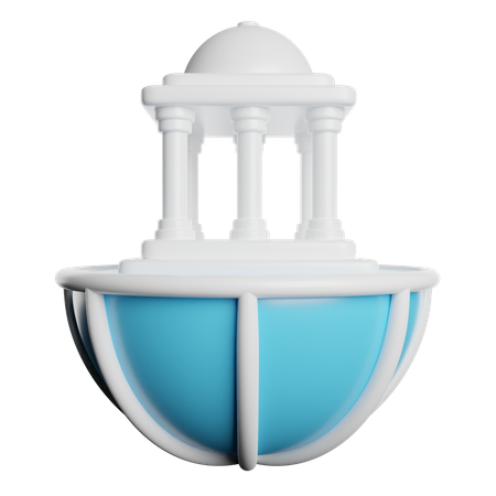 Government Building  3D Icon