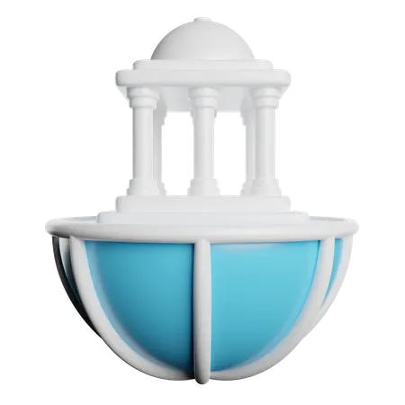 Government Building  3D Icon