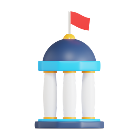 Government Building  3D Icon