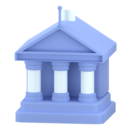 Government Building  3D Icon