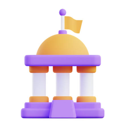 Government Building  3D Icon