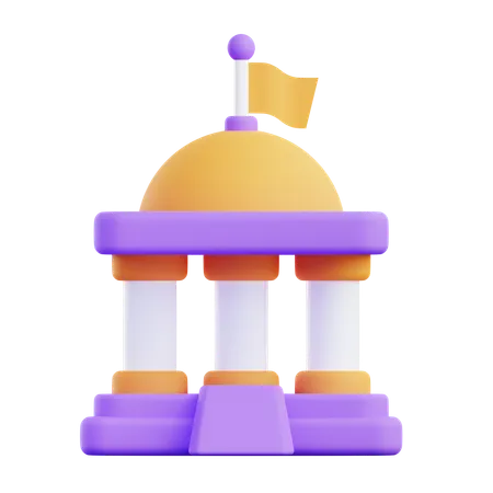 Government Building  3D Icon