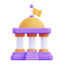parliament building 3d logo
