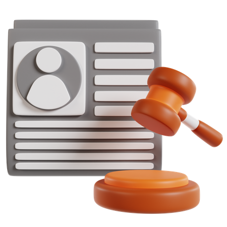 Government Legal Proceedings Icon  3D Icon