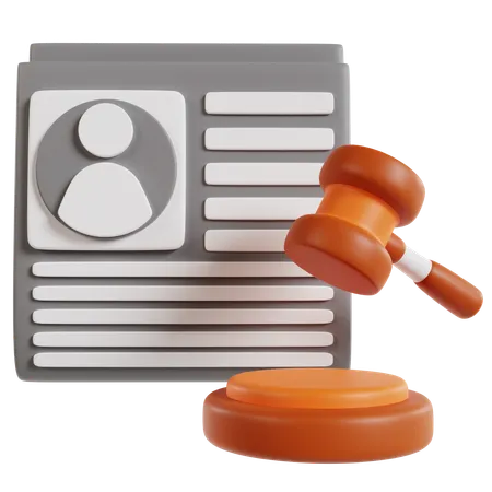 Government Legal Proceedings Icon  3D Icon