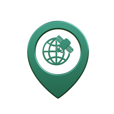 GPS location  3D Icon