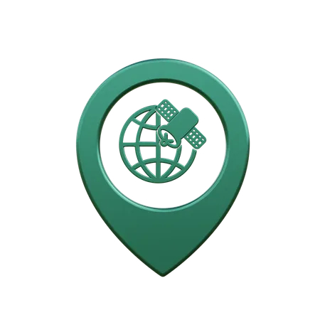 GPS location  3D Icon