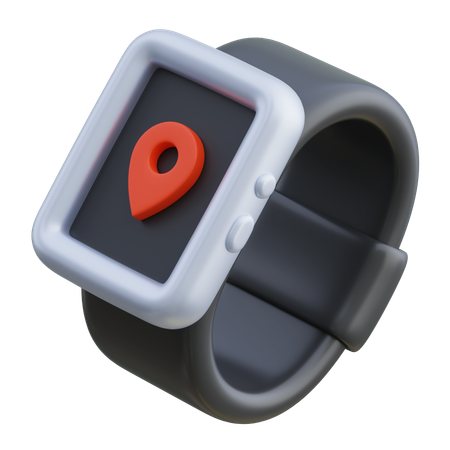 Gps Map Screen Smart Watch  3D Icon