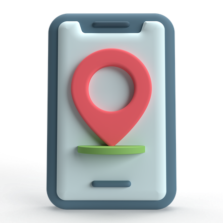 GPS mobile  3D Icon