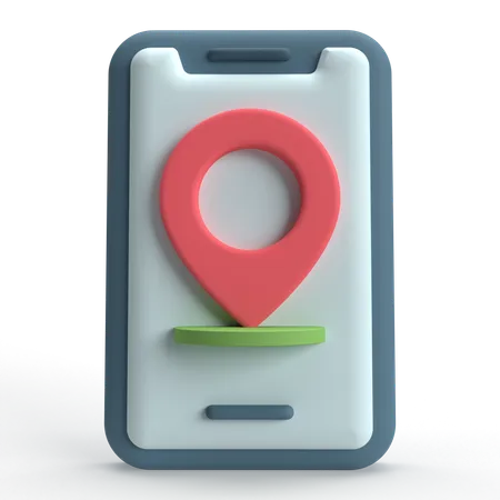 GPS mobile  3D Icon