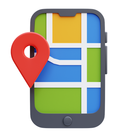 GPS mobile  3D Icon