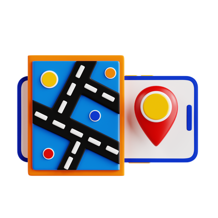 GPS movil  3D Icon