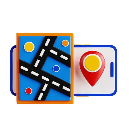 GPS movil  3D Icon