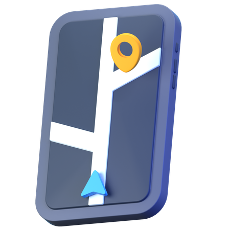 Gps Navigation  3D Icon