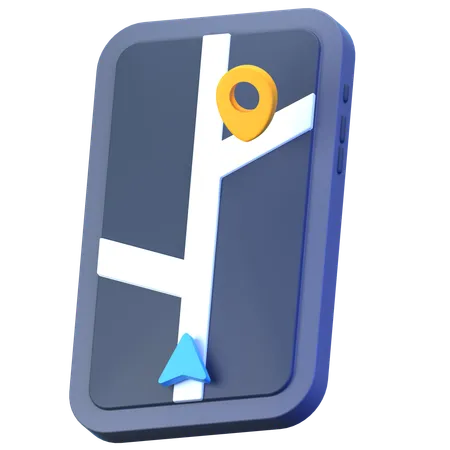 Gps Navigation  3D Icon