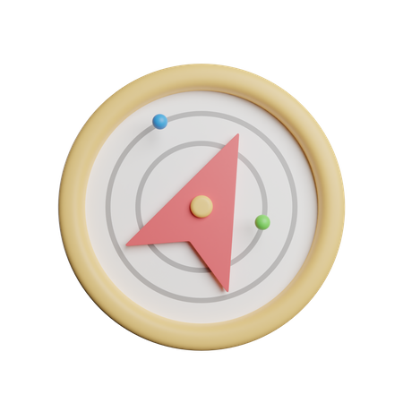 Gps Navigation  3D Icon