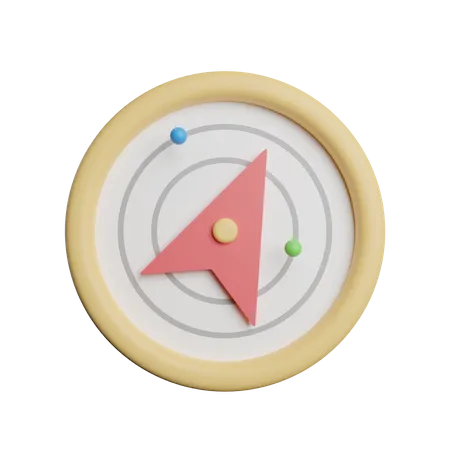 Gps Navigation  3D Icon