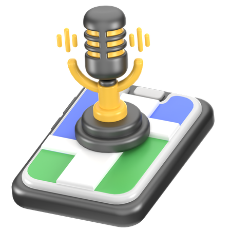 Gps Navigation With Voice  3D Icon