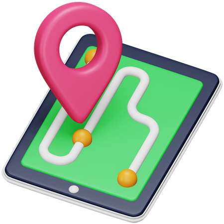 Gps Tracking  3D Icon