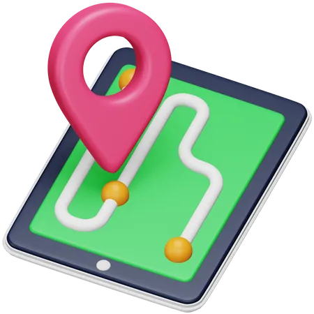 Gps Tracking  3D Icon