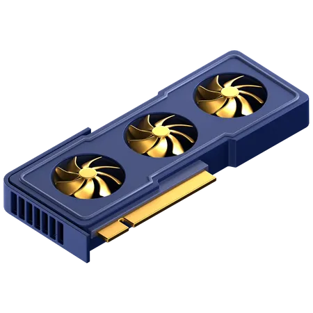 Gpu  3D Icon