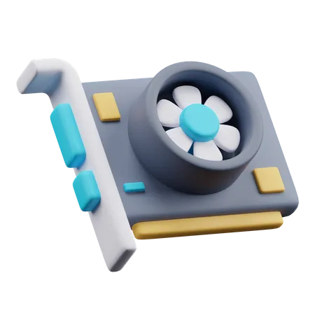 Gpu  3D Icon
