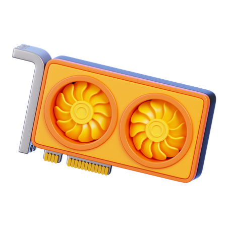 Gpu Card  3D Icon