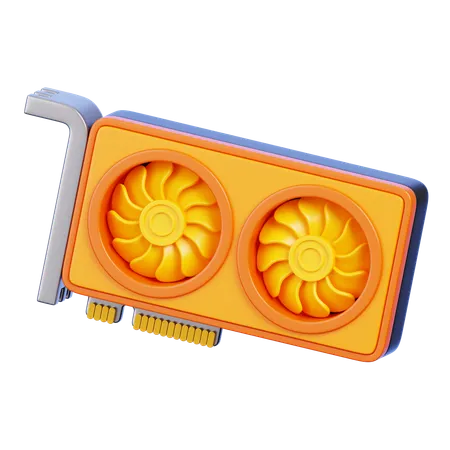 Gpu Card  3D Icon