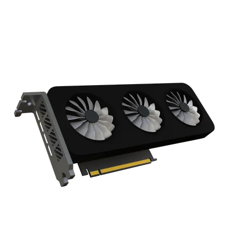 GPU カード  3D Icon