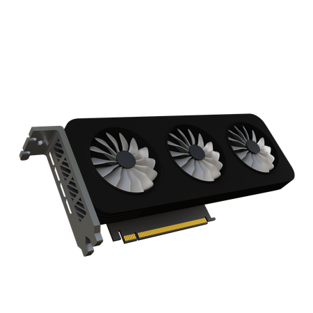 GPU Card  3D Icon