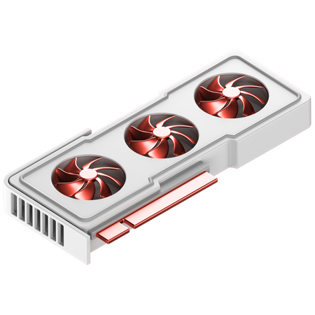 Gpu Card  3D Icon