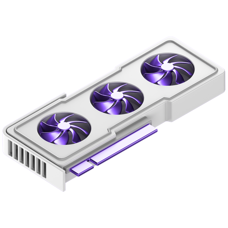 Gpu Card  3D Icon