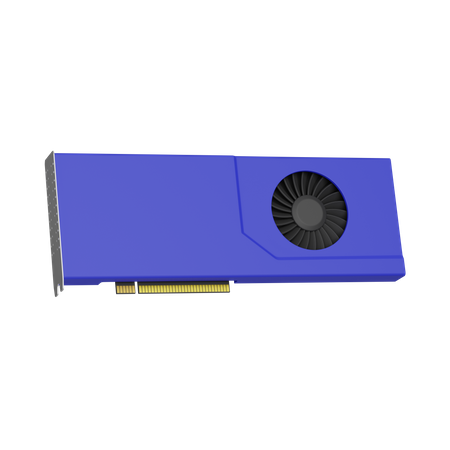 GPU card 3D Icon