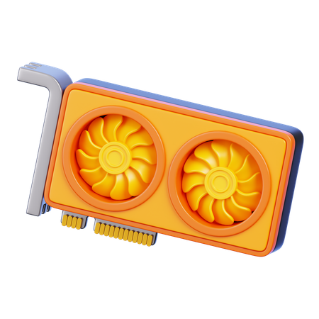 GPU-Karte  3D Icon